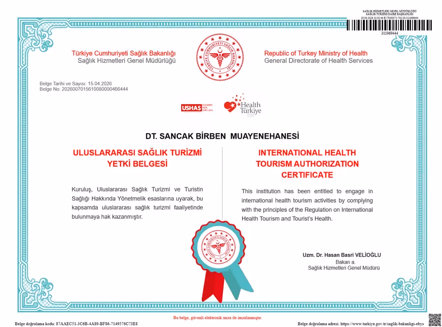 International Health Tourism Authorization Certificate
